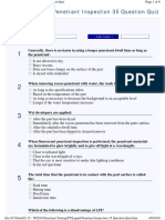 Liquid Penetrant Inspection 35 Question Quiz: First Name Last Name