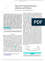 Power Testing of Pre-Insertion Resistors: Limitations and Solution