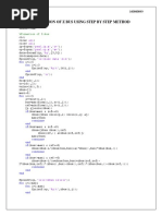 Formation of Z Bus Using Step by Step Method: Matlab Code