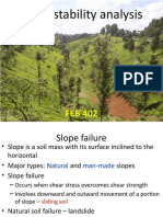 FEB 402 Slope Stability Analysis