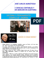 Exposición Sistema y Pensamiento Complejo Edgar Morin Epistemologia