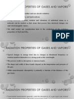 Radiation Properties of Gases and Vapors