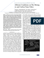 Evaluation of Different Conditions On The Mixing Bitumen and Carbon Nano-Tubes