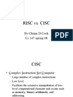 RISC vs. CISC