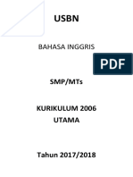 Soal Usbn Bahasa Inggris K 2006