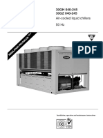 Carrier Air Cooled Liquid Chillers 30GH GZ Series Datasheet