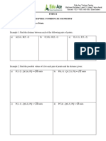 Form 4 Chapter: Coordinate Geometry 6.1: The Distance Between Two Points