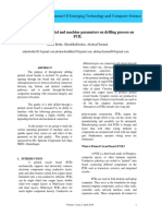 Effect of Entry Material and Machine Parameters On Drilling Process On PCB.