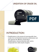 DESULFURIZATION OF CRUDE OIL Final