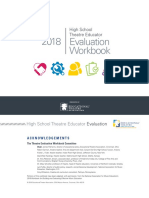 EdTA Theatre Educator Evaluation Workbook