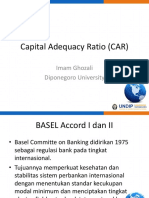 Capital Adequacy Ratio (CAR) : Imam Ghozali Diponegoro University