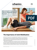 Body Mechanics: The Importance of Joint Mobilization