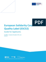 ESC52 - Quality Label Guide For Applicants 2018 PDF