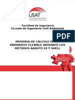 Memoria de Calculo Pavimento Flexible AASHTO 93 y Shell Informe Tecnico