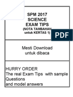 SPM 2017 Science Exam Tips: Mesti Download Untuk Dibaca