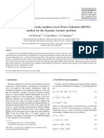 A Simple and Less-Costly Meshless Local Petrov-Galerkin (MLPG) Method For The Dynamic Fracture Problem