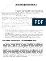 Log and Antilog Amplifiers: Background