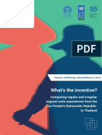 What's The Incentive? Comparing Regular and Irregular Migrant Work Experiences From Lao People's Democratic Republic To Thailand