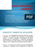 Modalidades Formativas Laborales