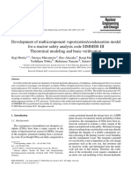 Development of Multicomponent Vaporization/condensation Model For A Reactor Safety Analysis Code SIMMER-III Theoretical Modeling and Basic Verification