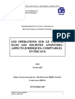 Les Operations Sur Le Capital Dans Les Societes Anonymes. Aspects Juridiques, Comptables Et Fiscaux PDF