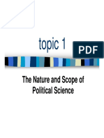 Political Science Nature and Scope