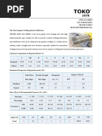 TOKO 1978 Electric Welding Rod Technical Data Sheet