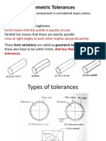 Geometric Tolerances