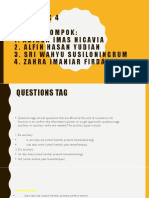 Kelompok4 Namakelompok: 1. Adindaimasnicavia 2. Alfinhasanyudian 3. Sriwahyususiloningrum 4. Zahra Imaniarfirdausi