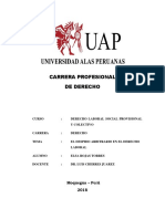 Monografia - Despido Arbitrario en El Derecho Laboral - Elsa Rojas Torres