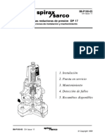 Válvula Limitadora de Presión DP17-Instrucciones de Instalación y Mantenimiento