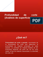 Profundidad de Corte (Análisis de Superficies)