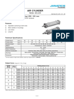 Air Cylinder: Series A12, A13 AIR CYLINDERS Double Acting (Ø32 - 100) MM