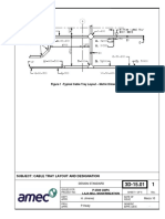 Figure 1 - Typical Cable Tray Layout - Metric Dimensions