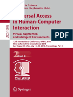 [Lecture Notes in Computer Science 10907] Margherita Antona, Constantine Stephanidis - Universal Access in Human-Computer Interaction. Methods, Technologies, And Users (2018, Springer International Publishing)