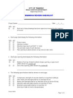 Shop Drawing Checklist Form - 201205240831047882