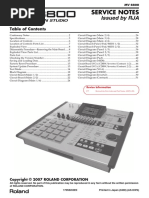 MV 8800 ServiceNotes