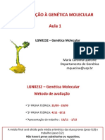 Aula 1 - Introdução A Genética Molecular