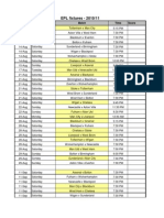 EPL Fixtures - 2010/11: Date Weekday Match Time Score