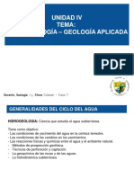 Plan de Clases - 7 Hidrogeología - Geología Aplicada