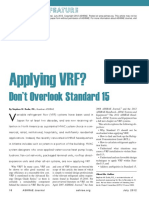 Applying VRF?: Don't Overlook Standard 15