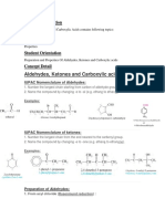 Aldehydes, Ketones and Carboxylic Acids: Teacher Orientation