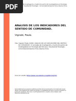 Vignale, Paula (2008) - Analisis de Los Indicadores Del Sentido de Comunidad