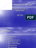 Modern Information Retrieval: Computer Engineering Department Fall 2005