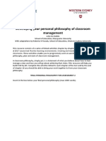 Unit 102082 Philosophy of Classroom Management Document R 2h2017