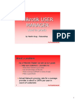 Mikrotik USER Manager