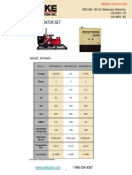 Diesel Engine Generator Set Diesel Engine-Generator Set: Model Ratings