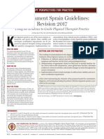 Knee Ligament Sprain Guidelines - Rev 2017