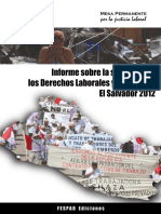 Informe Sobre La Situación de Los Derechos Laborales y Sindicales. El Salvador 2012