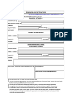 Financial Identification: Banking Details